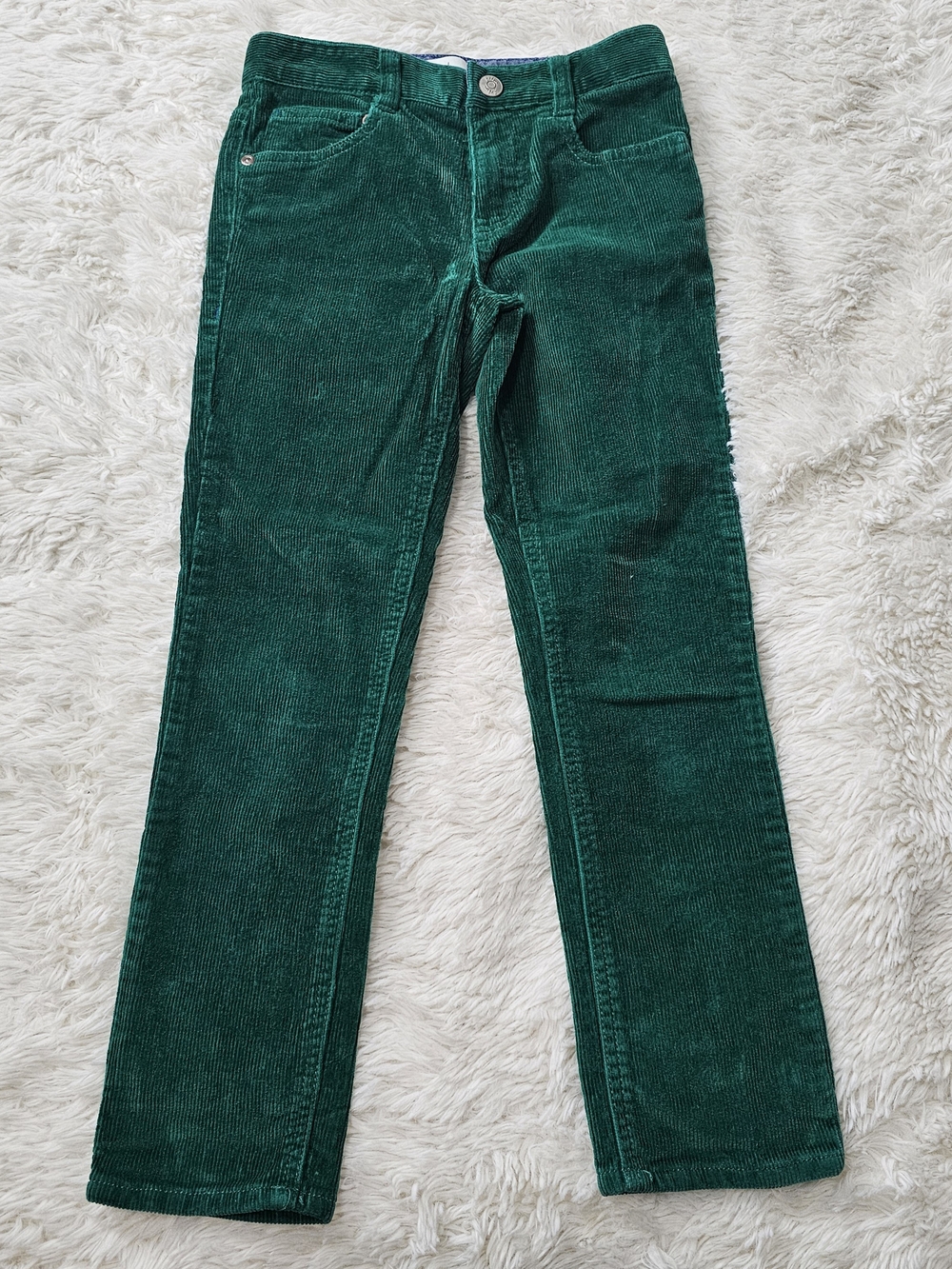 Boden BOY Emerald Green Corduroy Jeans Size 7y